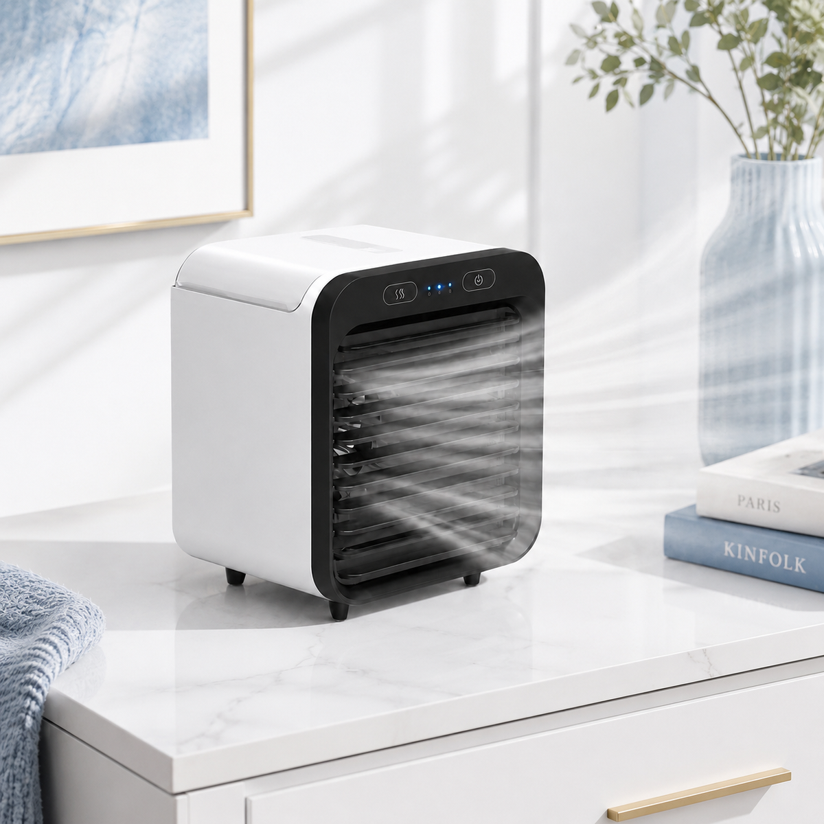 Suntek MistCool – Mini Climatiseur Portable USB avec Brumisation et Humidification