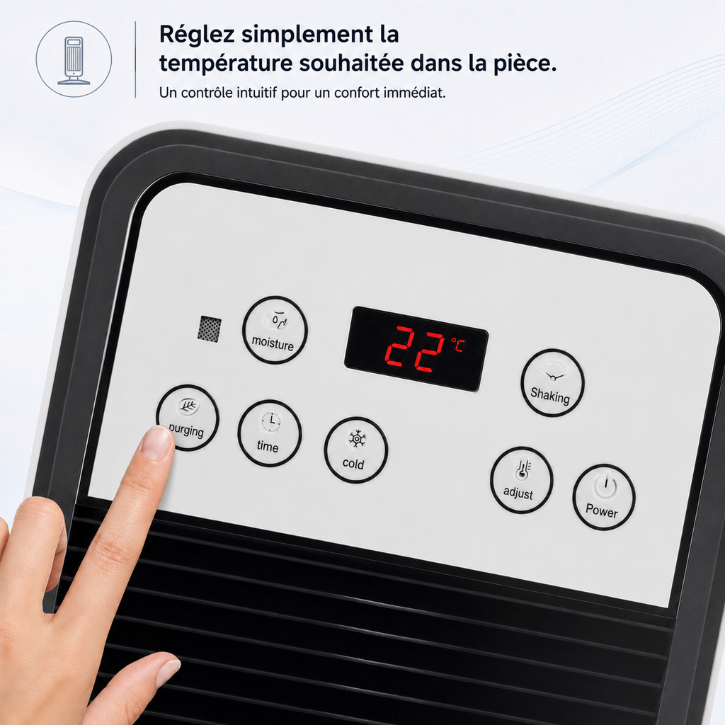 Climatiseur Mobile 3 en 1 — Refroidissement Puissant