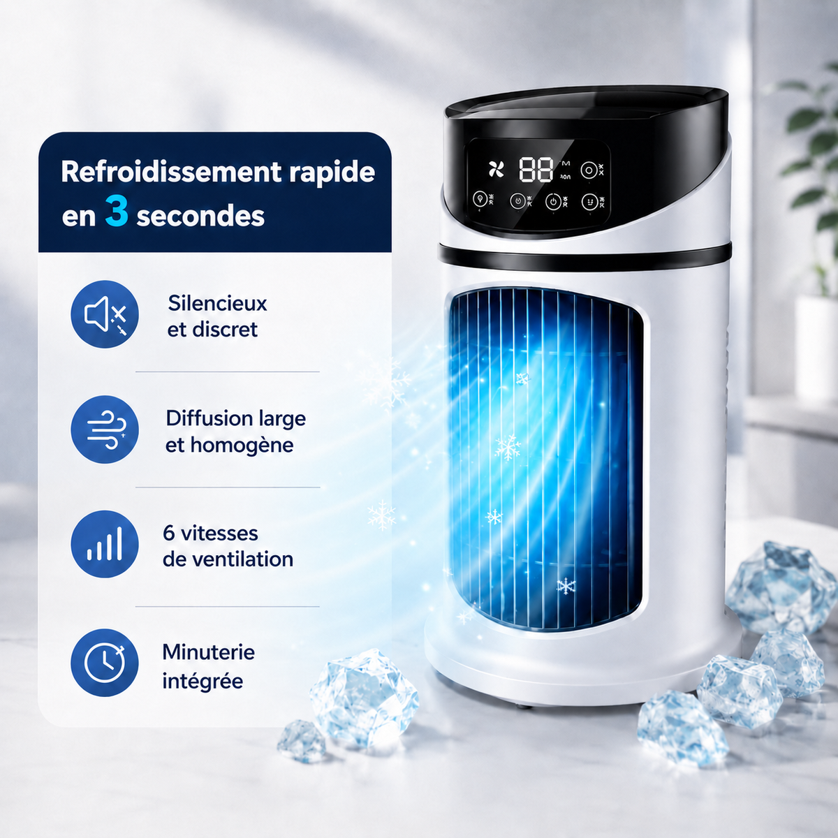 Suntek AirCool – Climatiseur Portable USB 3 en 1